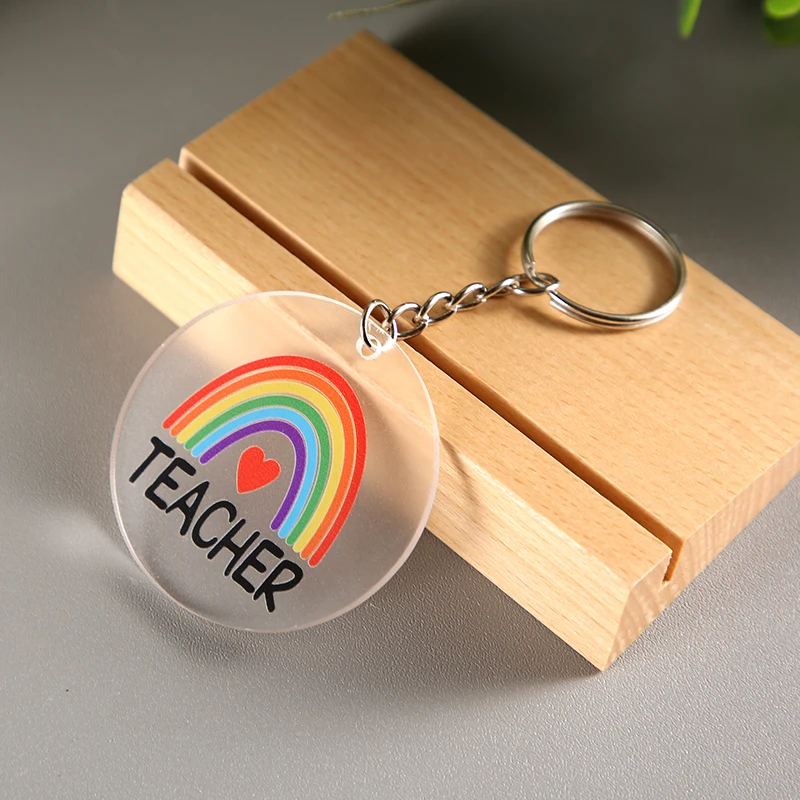 Thank You Gift for Teacher Key Chain,Teacher Appreciation Gift Key Chain,Thank You Gifts Farewell Gift for Teacher