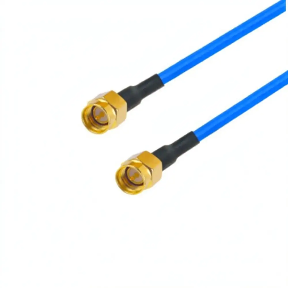 For For Zhilixin RG405 Semi Rigid RF Cable SMA Male To SMA Male Connector Blue High Frequency Transmission Coax Jumper