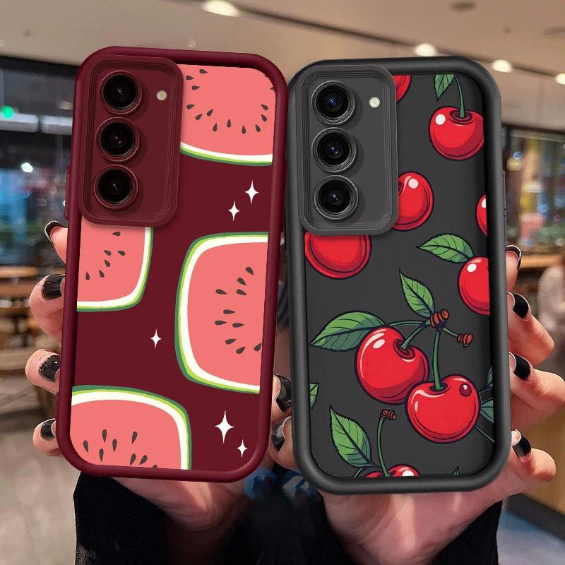 

Fruit Wallpaper Art For Samsung Note 20 S24 S23 S22 S21 S20 Ultra Plus FE A25 A23 A22 A15 A31 5G Eye Ladder Soft Phone Case