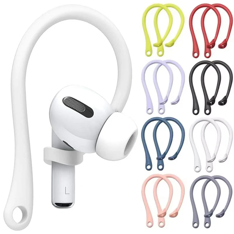 

1 Pairs Anti-lost Earhooks for Apple AirPods 1 2 3 4 Sports Silicone Anti-drop Ear Hook For Airpods Pro Wireless Earphone Hooks