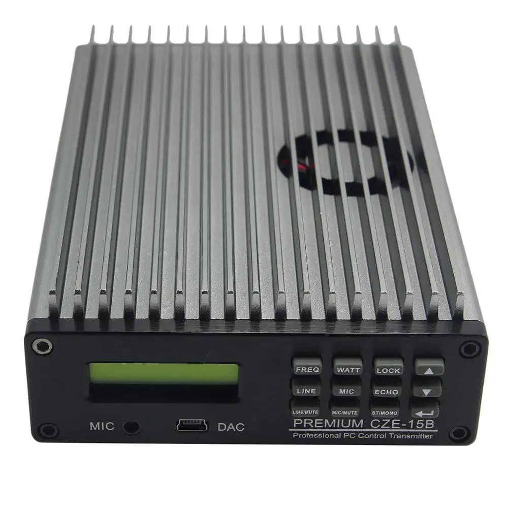 

CZE-15B 0W-15W Профессиональный ПК Управление PLL FM-передатчик Радиовещание