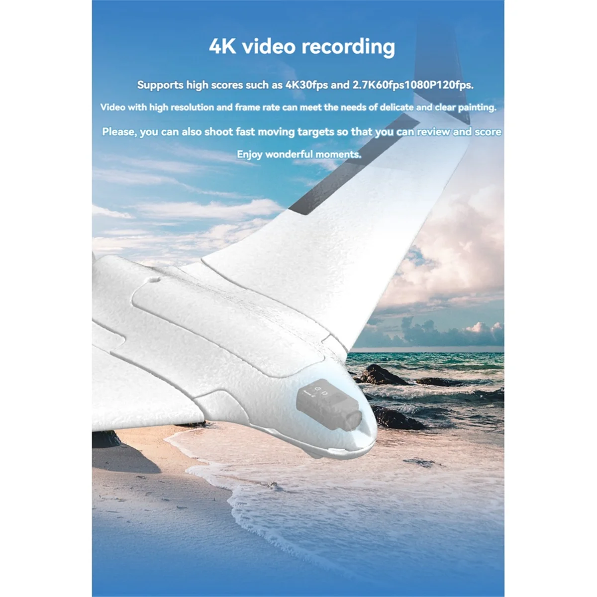 FPV 액션 카메라 녹음기, 손떨림 방지 스포츠 카메라, SD 카드 포함, FPV 드론, 야외 낚시용, 4K, 30FPS, HD 2.4G, WiFi