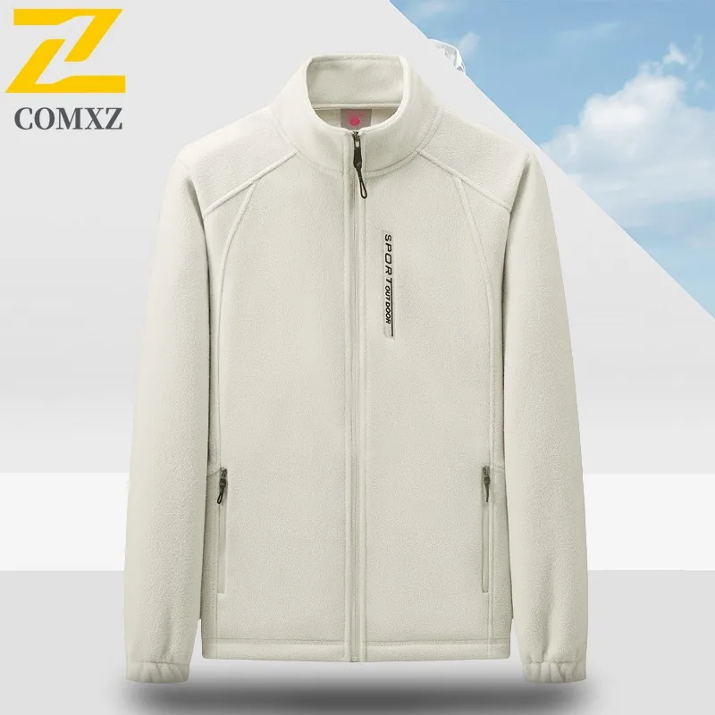 

COMXZ Casual Stand Collar Men Jacket Thick Outdoor Job Wind Resistant Warm Parka Everyday Wear Cozy Light Winter New Apparel
