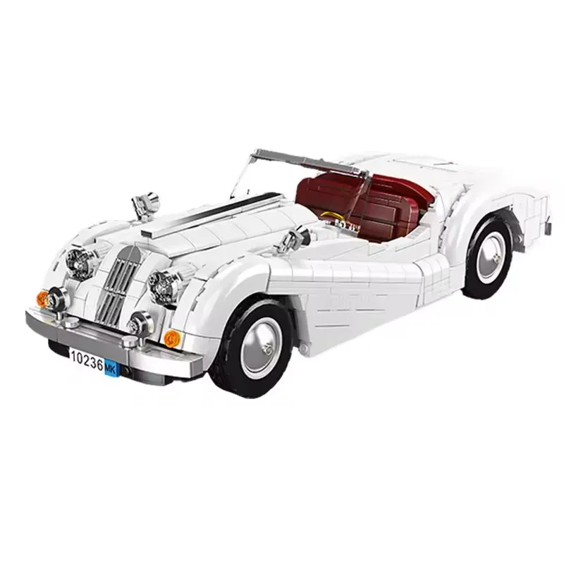 Classic Convertible Vehicle Mould King 10236 Building Blocks Two Seater 1302PCS Technical Sports Car Model Toys Set Adults Gifts