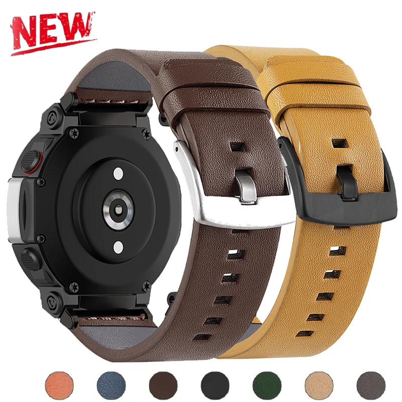 لا توجد فجوات حزام من الجلد ل Huami Amazfit T-Rex 3 الأعمال الفرقة سوار ل Amazfit T-Rex 2/Pro ساعة ذكية معصمه Correa