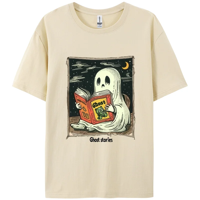 

Y2K T-shirt,Cute Ghost Print ,Berserk Short T-shirt,Short sleeve,100% cotton, Double-sided,Women,Holiday wear, Camisetas, Anime