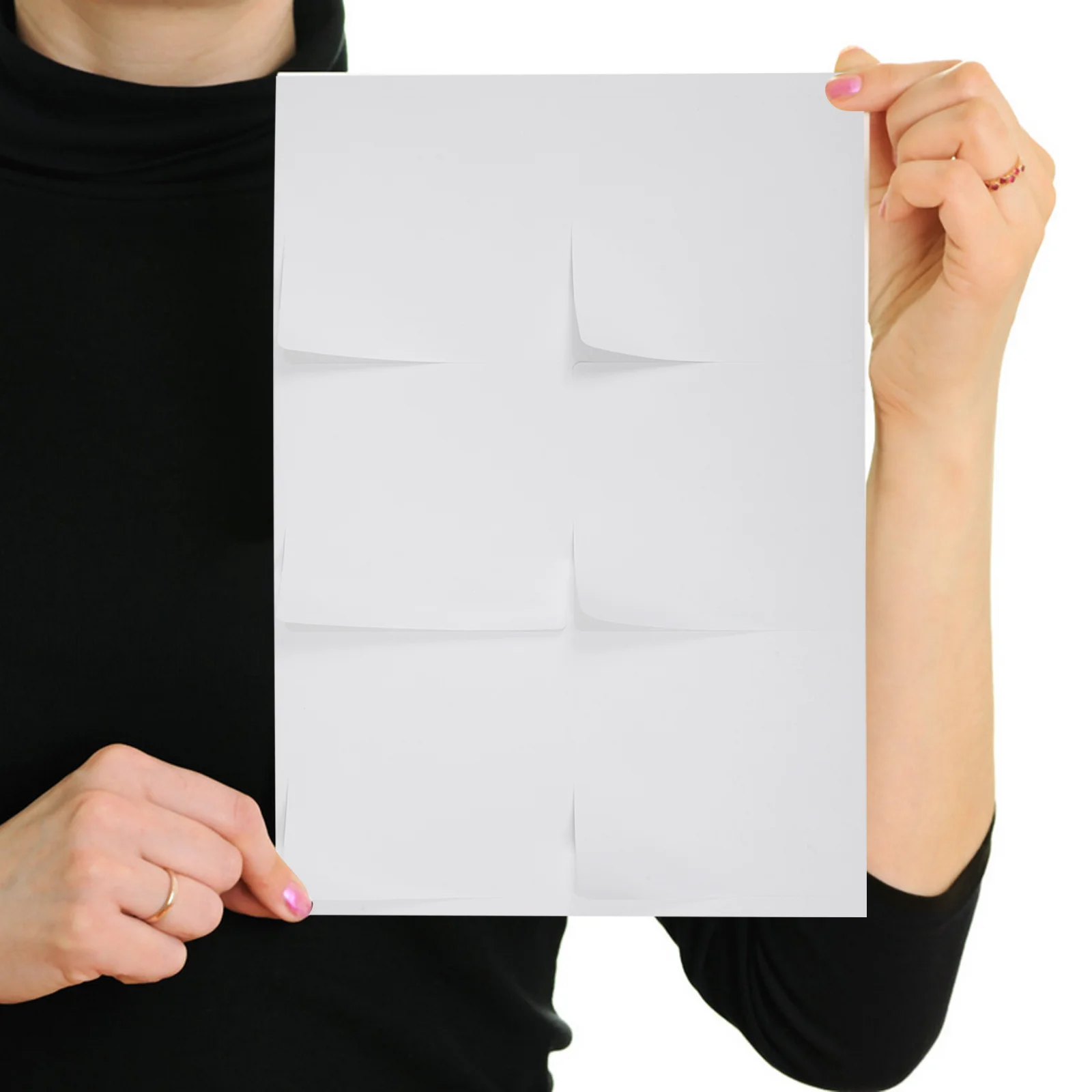 A4 Self-Adhesive Matte Label Paper 100 Sheets Waterresistant Versatile Printing Easy Application Full Sheet Stickers