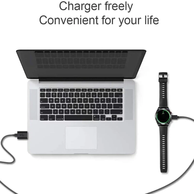 Dock Charger com USB Rápido Cabo de Carregamento, Adaptador Base, Desktop Stand Holder, Huawei Watch GT, GT 2, GT2, Honor, Magic Smartwatch