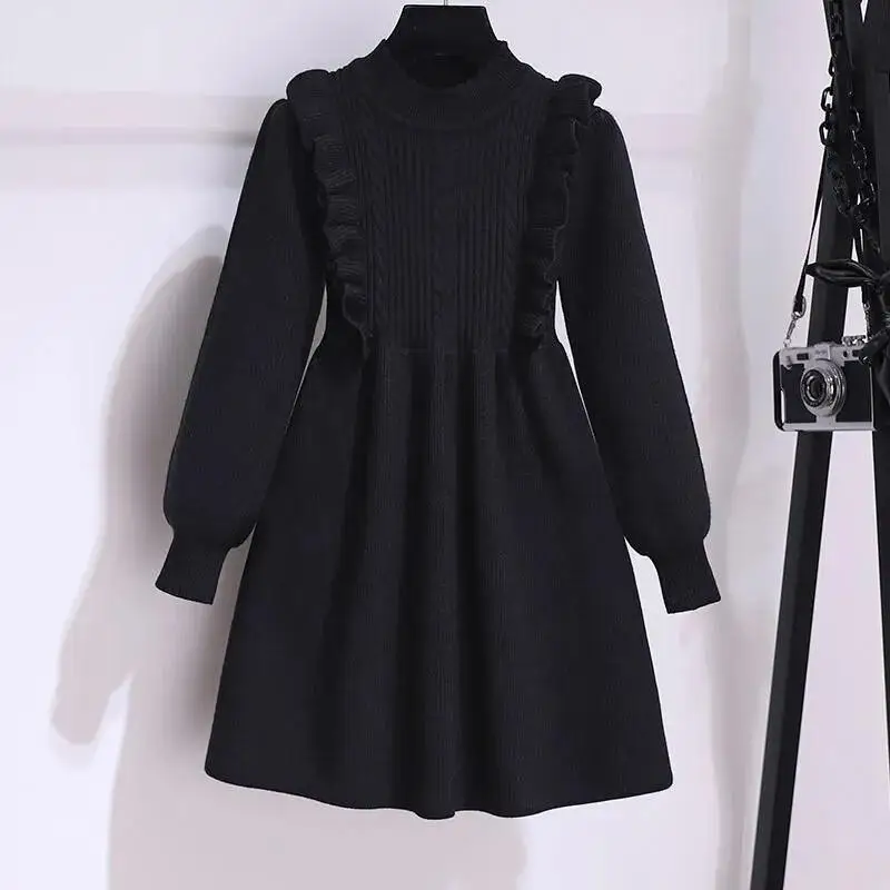 

Kawaii модное студенческое платье для девочек, повседневное платье принцессы с круглым вырезом и рисунком из мультфильма, осень и зима 2025, новый стиль, детская одежда