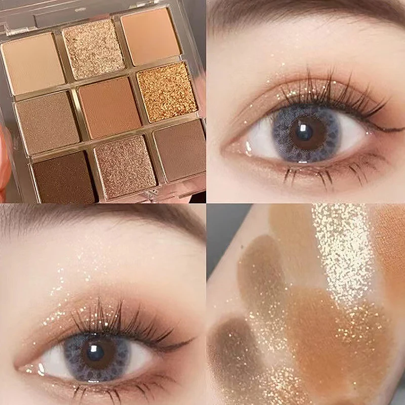 Glitter Powder Earth Color Lasting Monochrome Eyeshadow Palette Eye Makeup Eye Shadow Pearl Non-smudging Delicate Smooth 