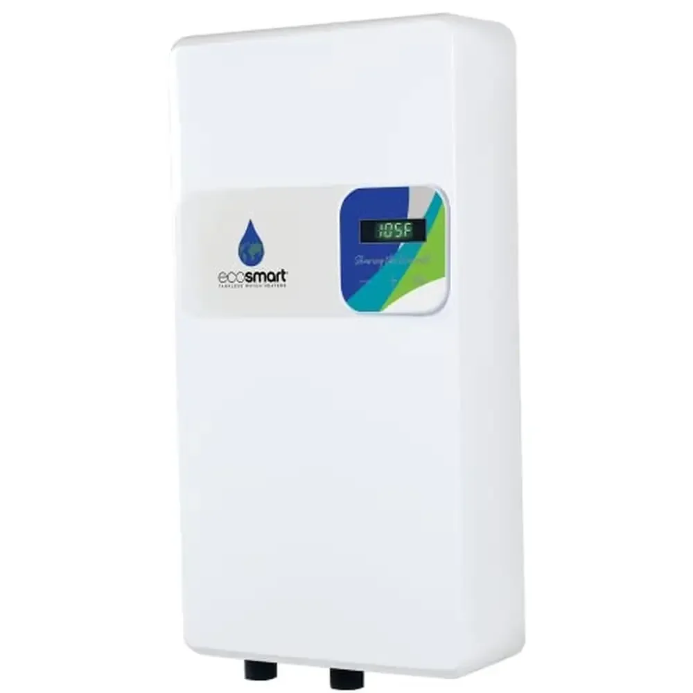 Tankless Electric Water Heater Self Modulating Technology EcoSmart US 27 kW Bathroom Sink Office Breakroom Compact Size High