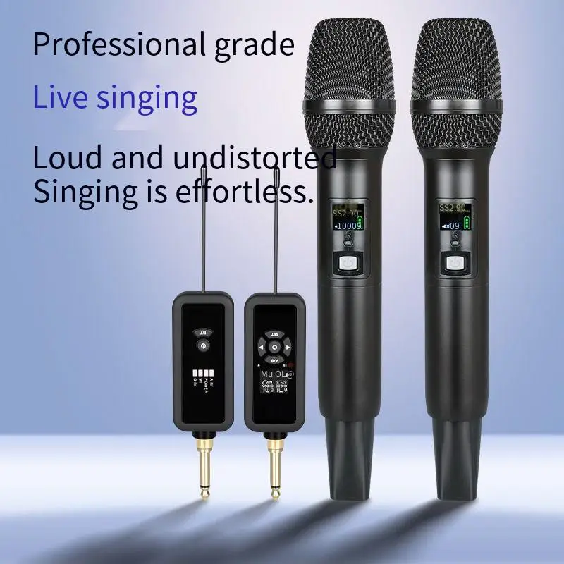 microfono-wireless-uno-a-due-per-uso-domestico-canto-dinamico-universale-portatile-per-conferenze-spettacoli-e-attivita-all'aperto