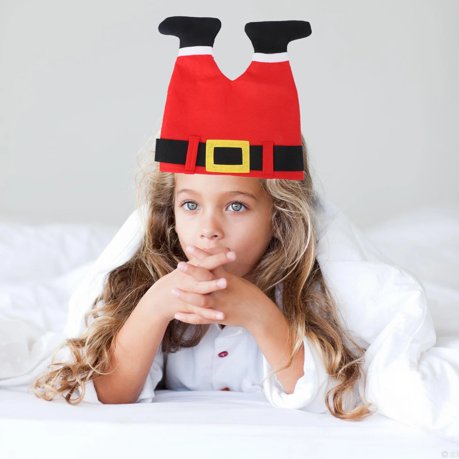 

Funny Red Pants Christmas Hat Santa Legs Xmas Cap Stretchy Fabric Holiday Party Decoration Gift Christmas Hat Santa