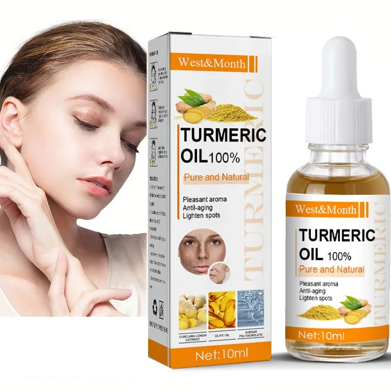 

Turmeric Whitening Freckle Removal Essential Oil Lightening Freckle Brightning Serum Fade Dark Spot Skin Care For Women