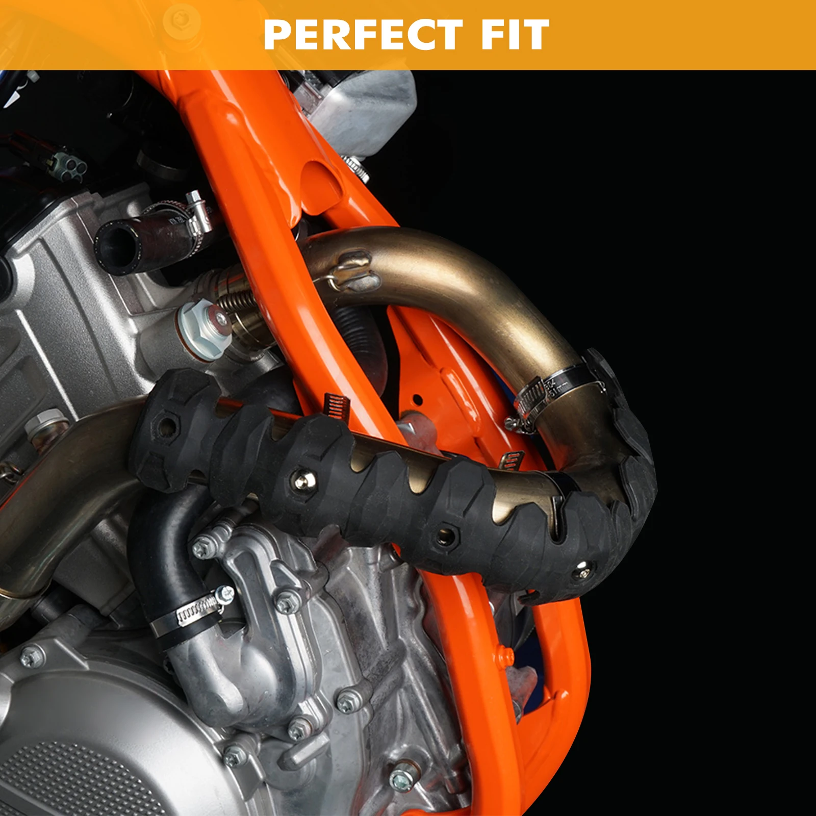 Osłona termiczna rury wydechowej tłumika do KTM EXCF SXF Husqvarna FE FC GasGas ECF EXF Sherco SEF-R Beta RR 4T, 22CM 40CM