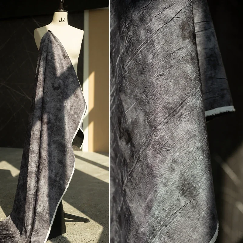 

Плиссированная ткань Tie Dye для пришивания по метрам, костюм в стиле ретро, креативная модная одежда, дизайнерская одежда, ткань для шитья, ткань «сделай сам»