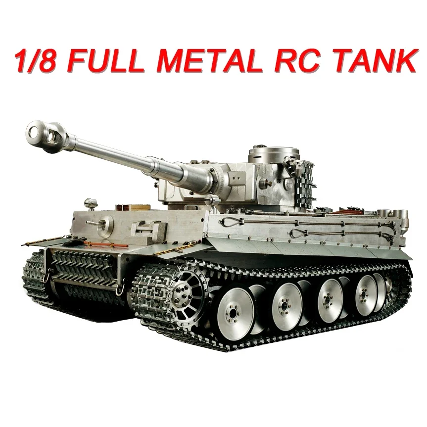 MEW M1A2 Heavy RC Tank Model 1/6 1/16 1/8 Full Metal Remote Control Tank Model German Tiger 2.4G 1239MM  Alloy Weapon toys