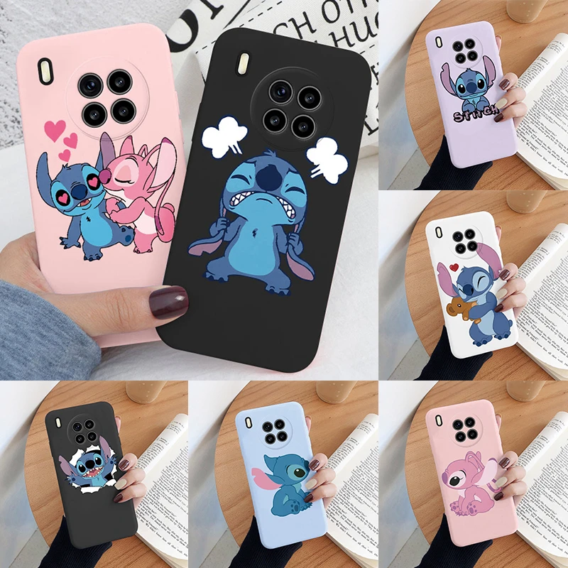 For Honor 50 Lite Huawei Nova 8i Case Stitch Cartoon Funny Back Cover Soft Silicone Camera Protective Cover Fundas Honor50 Lite