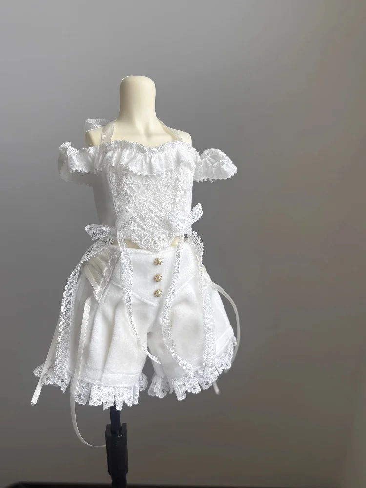1/4 BJD Abito per bambola Top con una spalla Pantaloncini Set Accessori per abbigliamento per bambole (senza bambole)