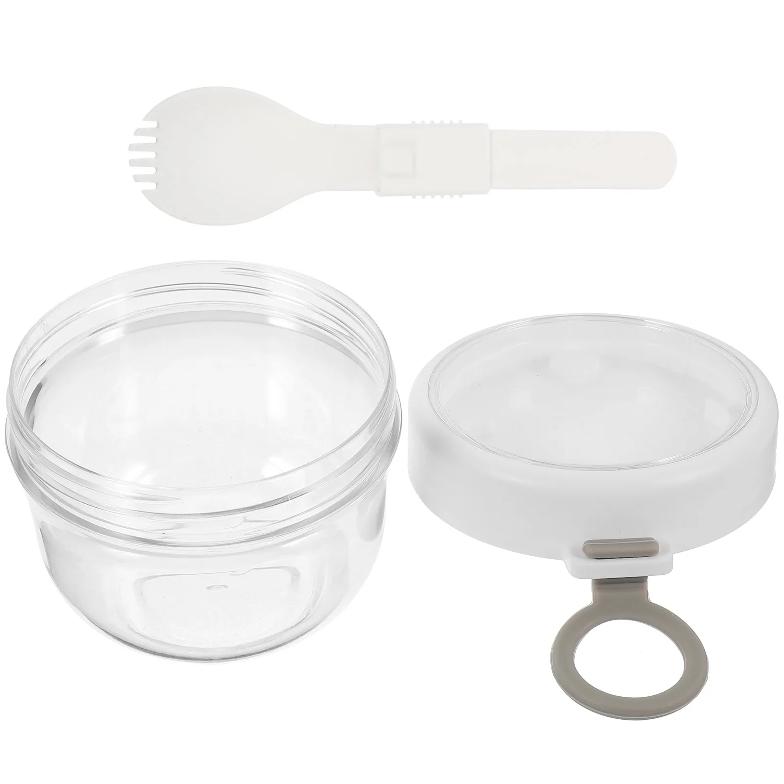 

Oatmeal Breakfast Cups Container Salad Sealed Jar with Spoon PC Cereal Overnight Containers to Go