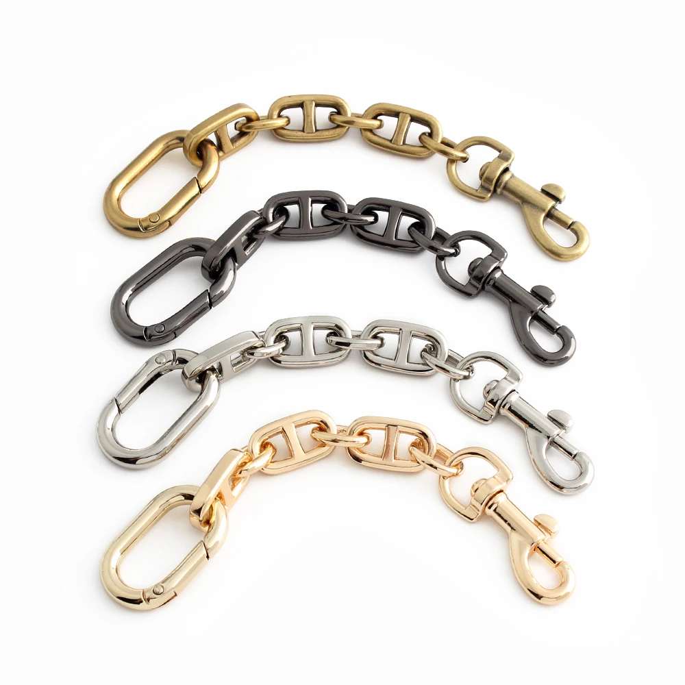 2/20/50PCS Detachable Metal Extension Chain Bag Chain With Oval Spring Ring For Purse Bag Chain Extender Lovely Gifts Accessory