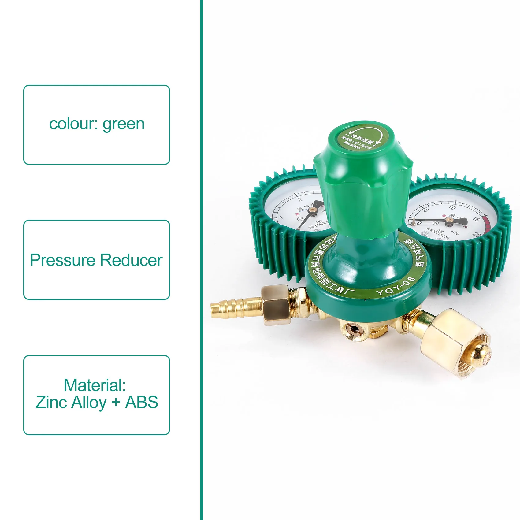 Oxygen Gas Bottle Regulators O2 Reducing Pressure Inhaler Acetylene Double Gauge Regulator Oxygen Tank Regulator