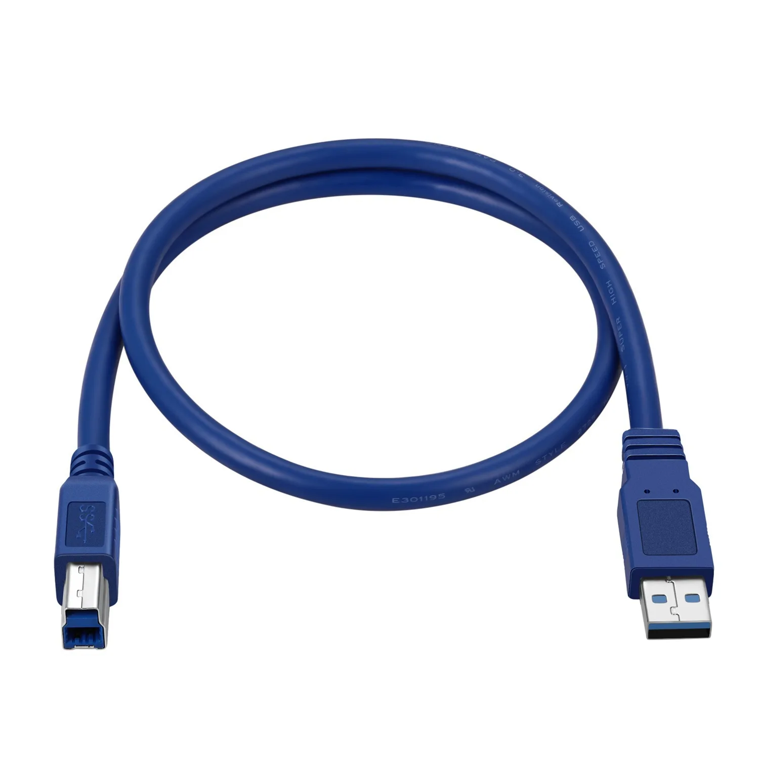 USB 3.0 Printer Cable Gold Plated All Copper High Speed USB Type A To B Square Data Cable For Printer Scanner Hard Disk