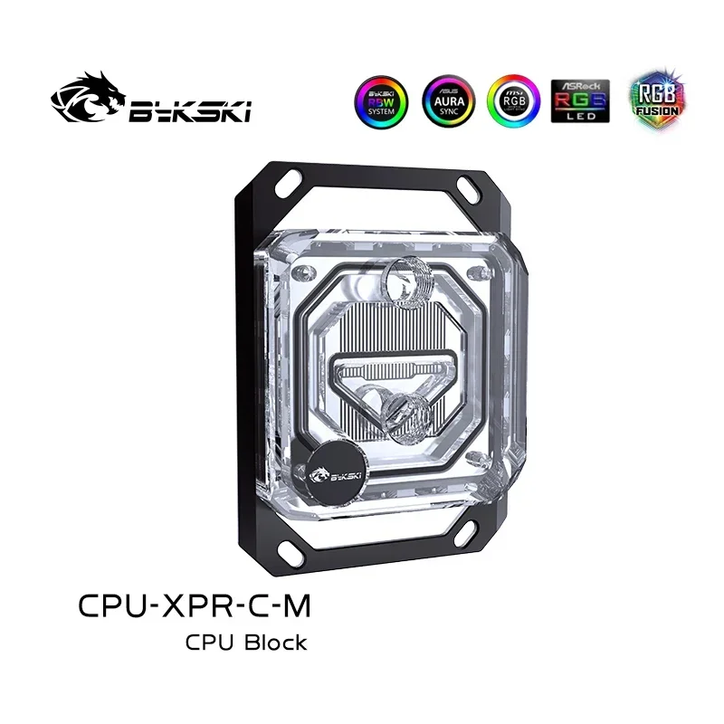 Bykski CPU Block Use for INTEL LGA115X 1200 1700 2011 /AMD Ryzen 3/5/7 X470 X570 Water Cooler Radiator CPU-XPR-C-M/CPU-XPR-C-I