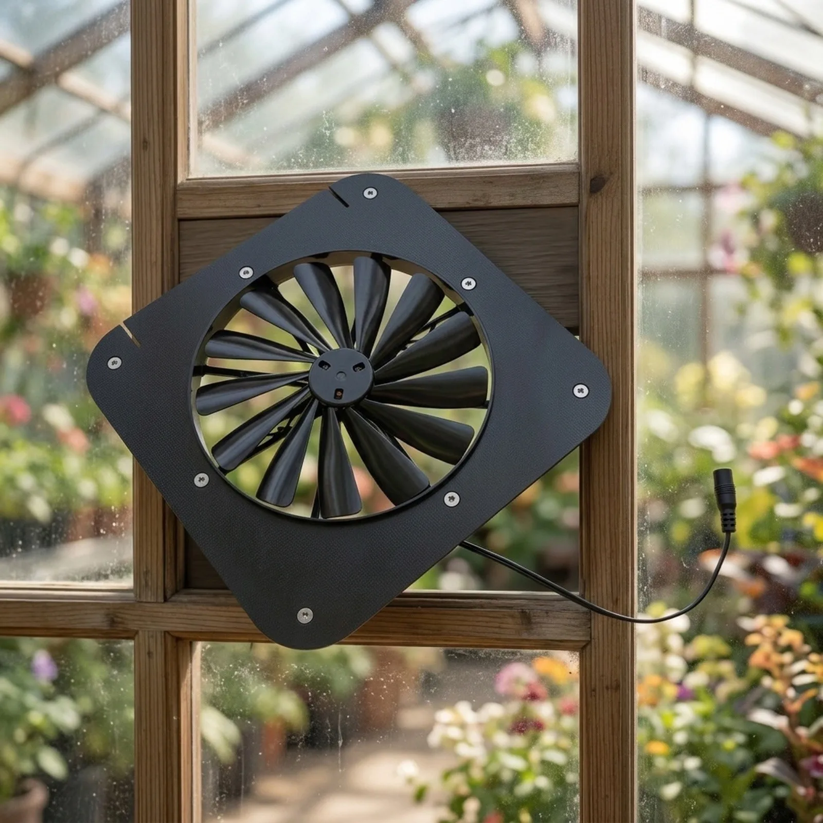 For Chicken Coops For Greenhouses Solar Extractor For Home Ventilation Higher Airflow Metal Housing Simple Installation