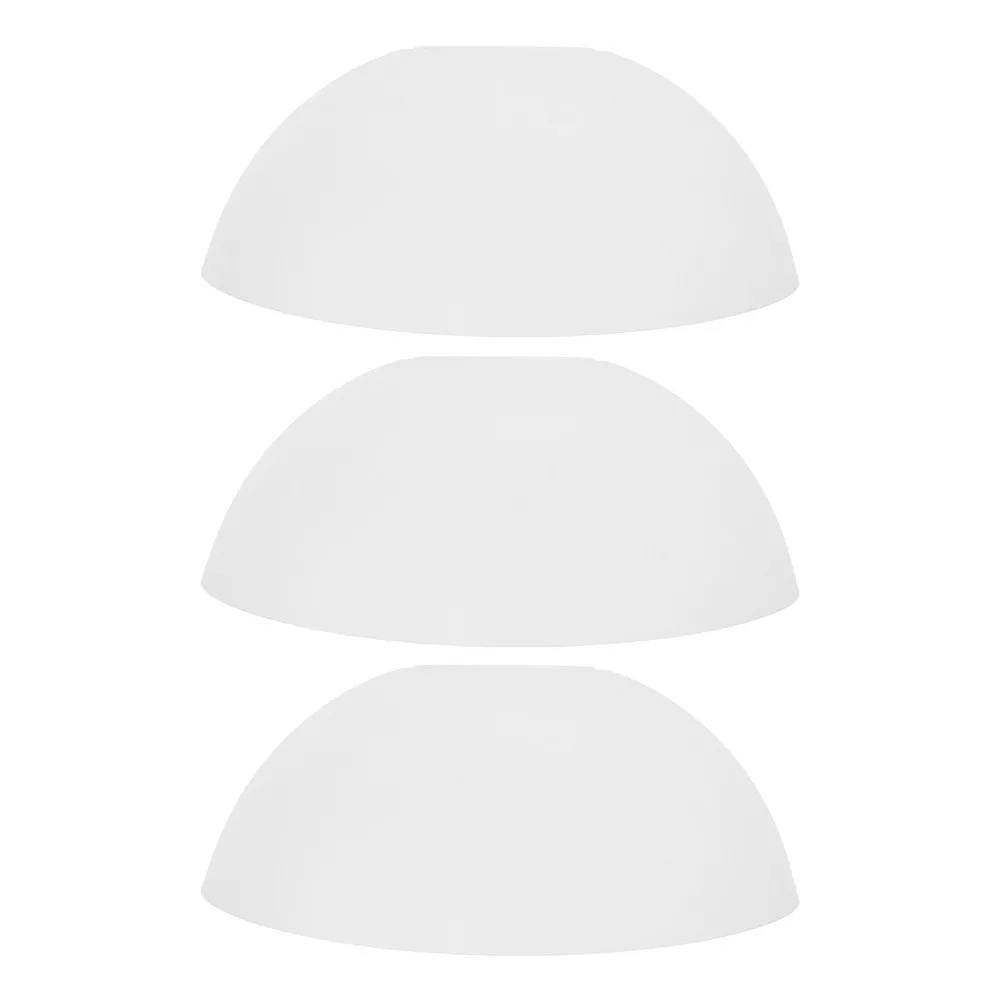 

Пластиковые абажуры, 3 шт., белые, в форме гриба, простая установка, подходят для напольных ламп, настенных светильников, потолочных вентиляторов, для замены.