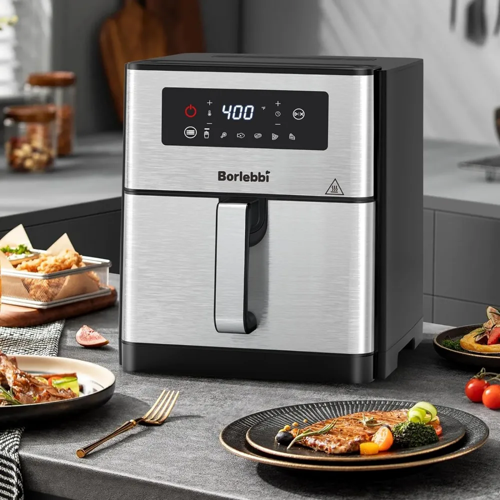 Air Fryer, 10 Quart Family Size Large Airfryer, 6 One-Touch Digital Control Preset Cooking Functions Air Fryers