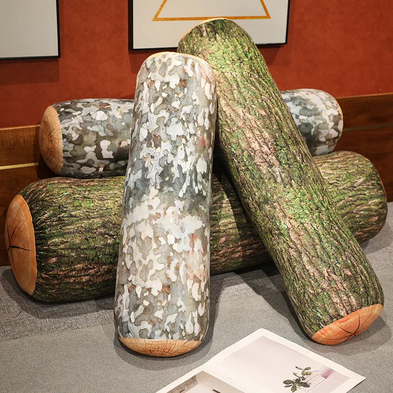 Nouveau oreiller Long de souche créatif 30-90cm oreiller de souche simulé jouet en peluche grand arbre oreiller coussin oreiller cadeau d'anniversaire oreiller de cou