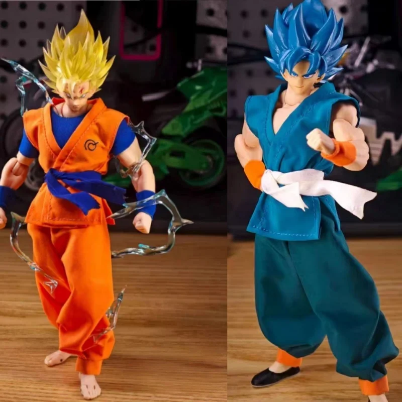 Nuevo en Stock, nuevas figuras de la serie Dragon Ball Shf, Son Goku, bata Daoist, uniformes naranja y azul, traje de entrenamiento, accesorios de ropa, Juguetes