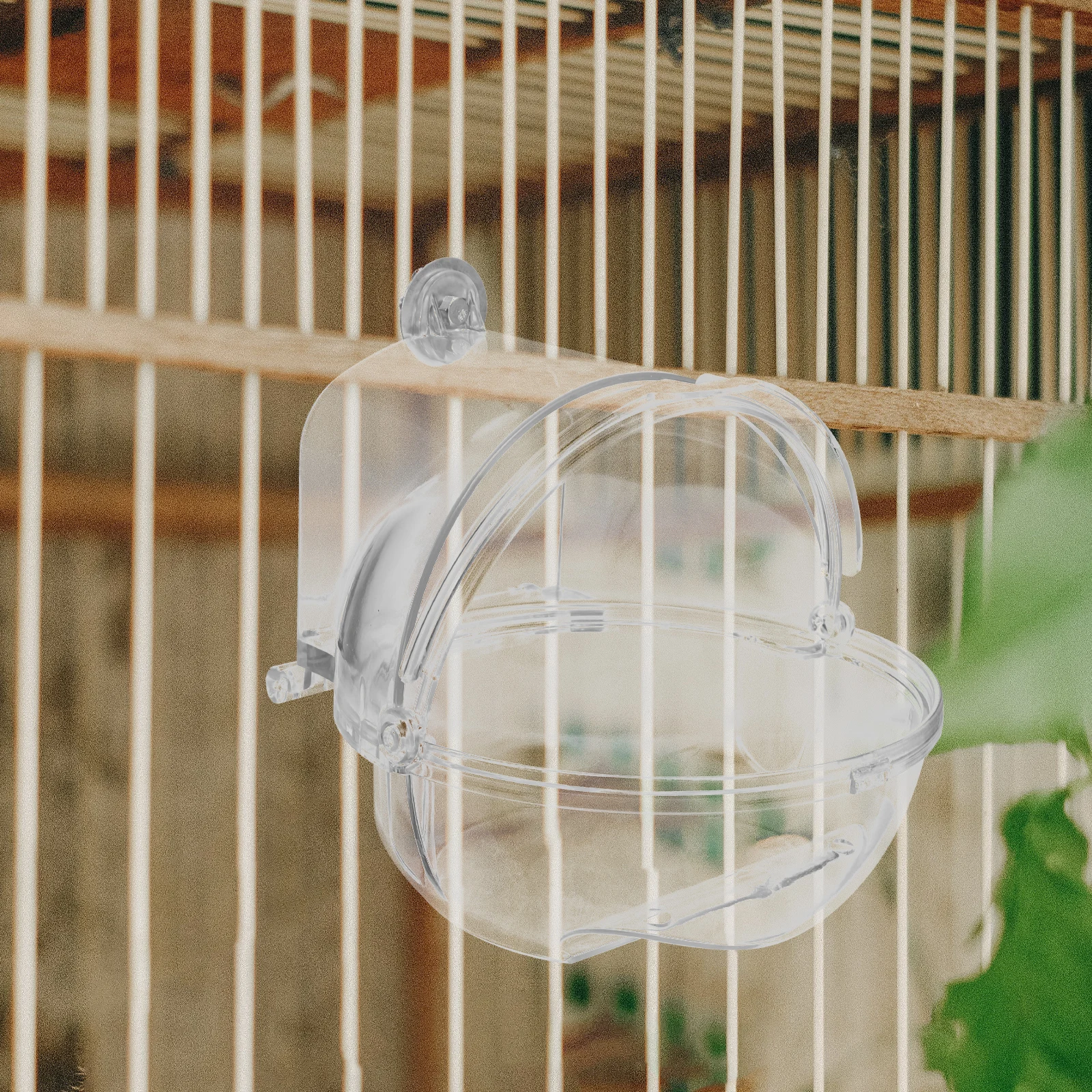 

Bird Bath for Cage Practical Durable Plastic Parrot Bathing Tub Shower Box Hanging Bird Bathtub Supplies Parrot Bath Box