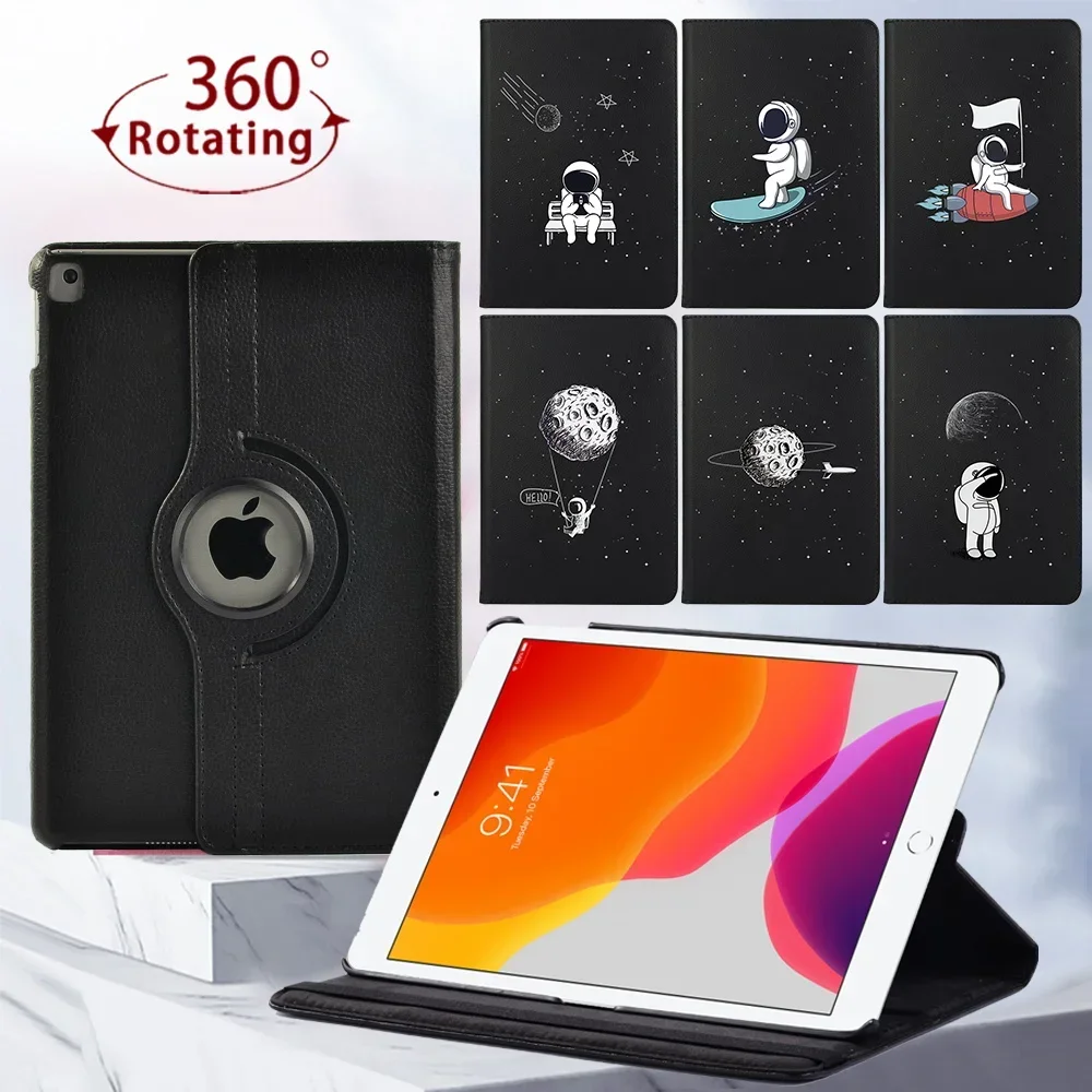 

360 Rotating Tablet Case for Apple IPad 8th Gen/(5th/6th/7th) Gen/IPad 2/4/3 /IPad Mini 4/5 Anti-Vibration Cover + Stylus