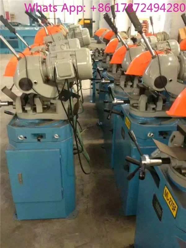 Small Pneumatic 45 Degrees Angle Por    Mini Tube Saw Cutter Metal Steel Pipe Cutting Circular Sawing Machine