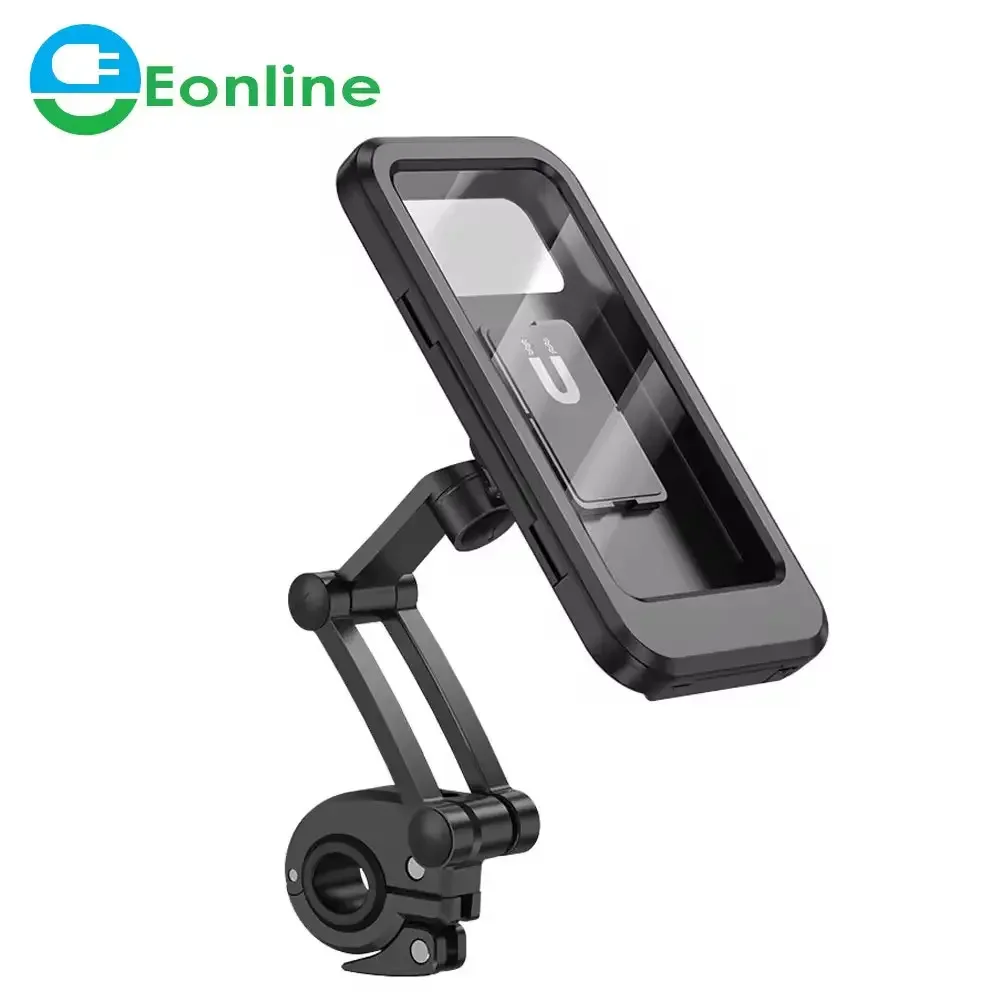 

EONLINE 360 Adjustable Waterproof Bicycle Phone Holder Universal Bike Motorcycle Handlebar Cell Phone Support Mount Bicycle