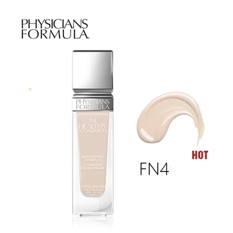 Physicians Formula Healthy Foundation 30ml Nourishing Skin Concealer Brighten Even Skin Tone Oil Control Korean Makeup Cosmetics