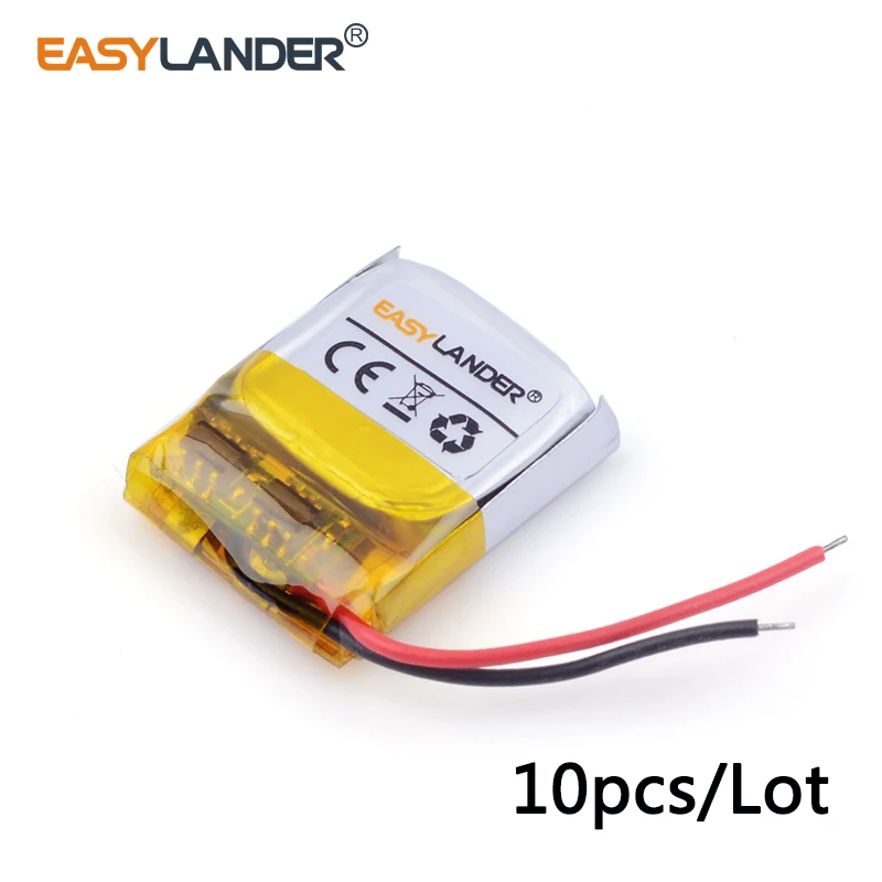 

10pcs/Lot 3.7v lithium Li ion polymer rechargeable battery 401515 50mAh For MP3/4/5 Bluetooth interphone battery monitor 041515