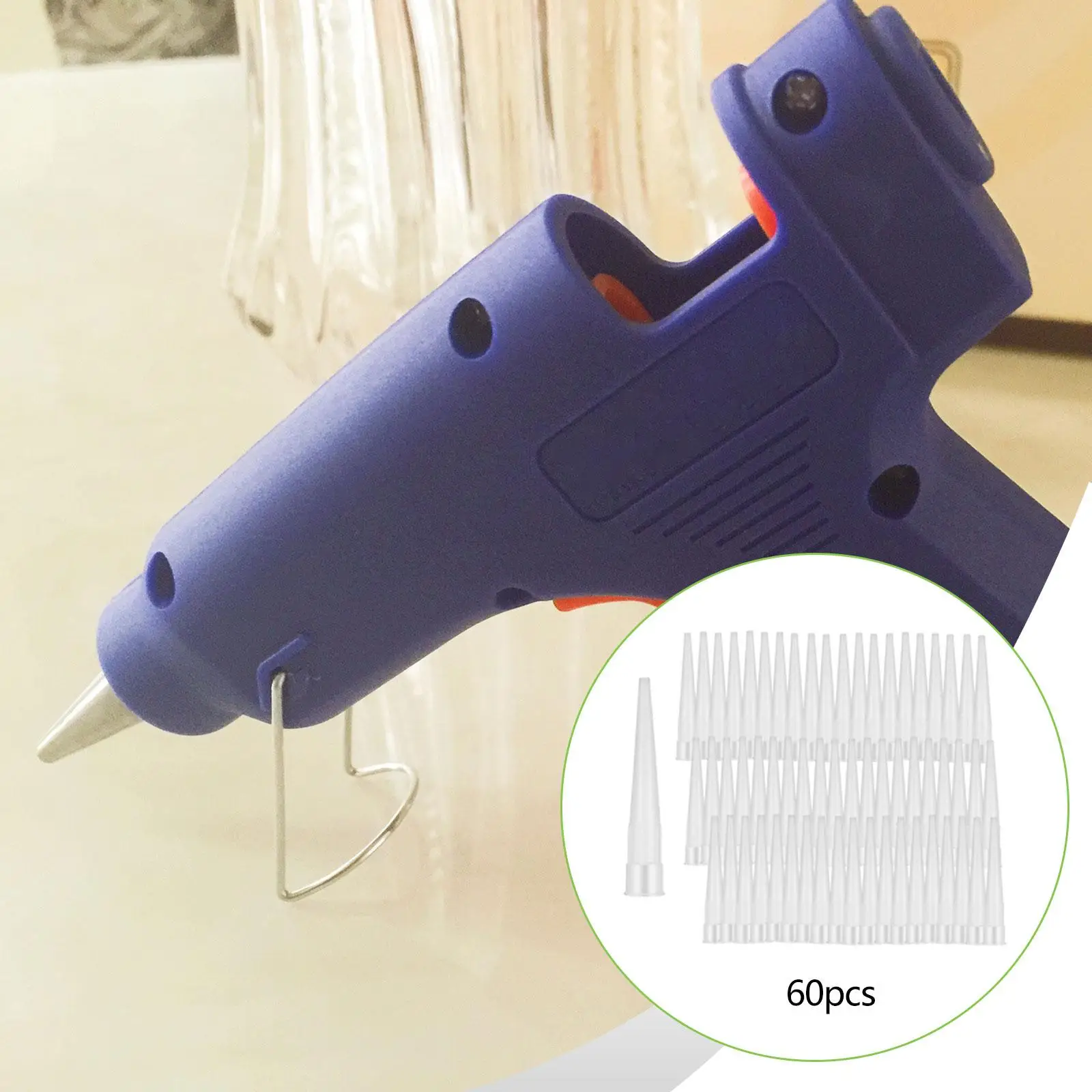 

60 Pieces Caulking Nozzle Tips Sturdy High Performance Replace Clear Easy to Use Extender Grout Sealer Applicator Cone Nozzles