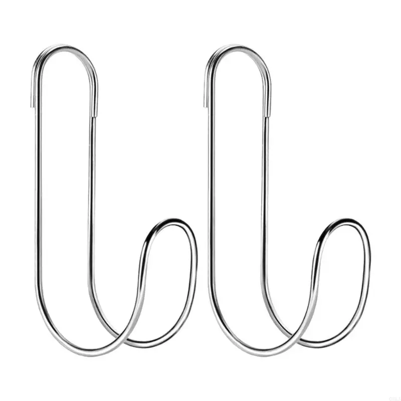

Q0KA Set of 2 Heavy Duty Water Hose Hooks Rusts Resistant 304 Stainless Steel Hanger for Hanging Hoses Pipes Strollers Drills
