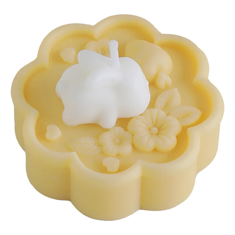 Mid-Autumn Festival Mooncake Bunny Scented Candle Scented Candle Candle Candle Shaped Wax