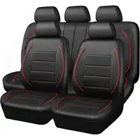 Fundas Universales de Cuero para Asientos de Coche, Estilo Simple, Transpirables, Juego Completo o Par Delantero