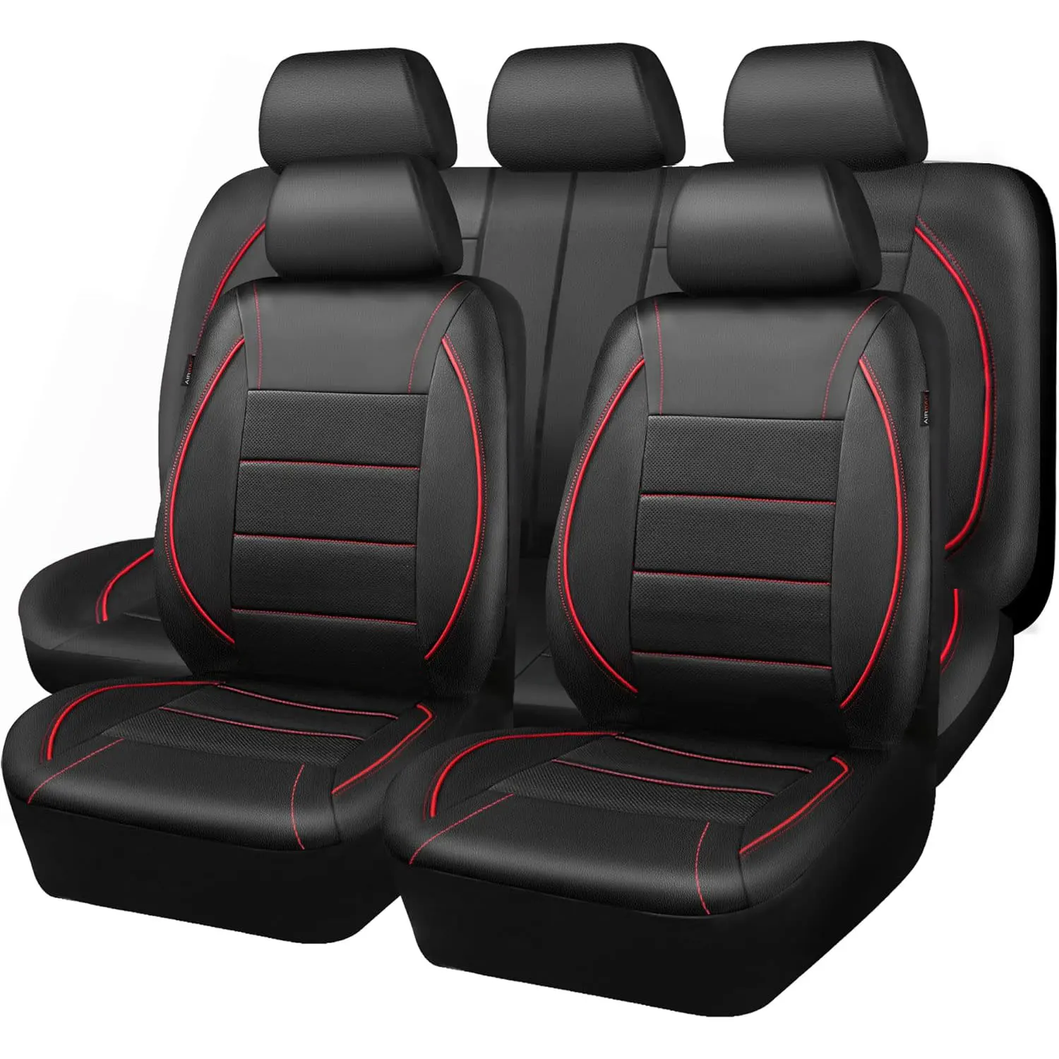 Universal Leather Car Seat Covers Simple Style Breathable  Full Set or Front Pair