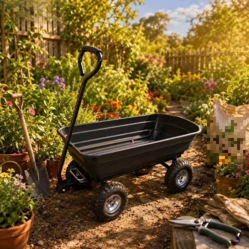 Garden Cargo Truck Tractor for Garbage Dumping & Gardening Tools