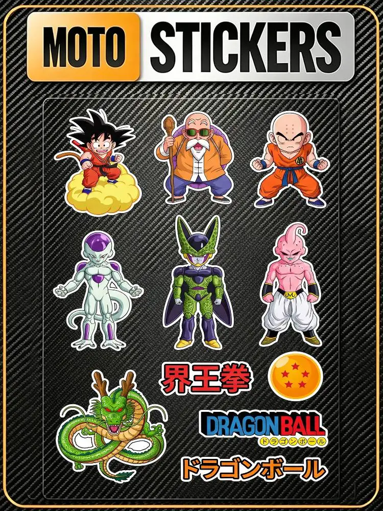 

DRAGON BALL High Visibility Reflective Waterproof Decal Scratch Hide Sticker Fit Car Motorcycle Helmet Water Cup Refrigerator