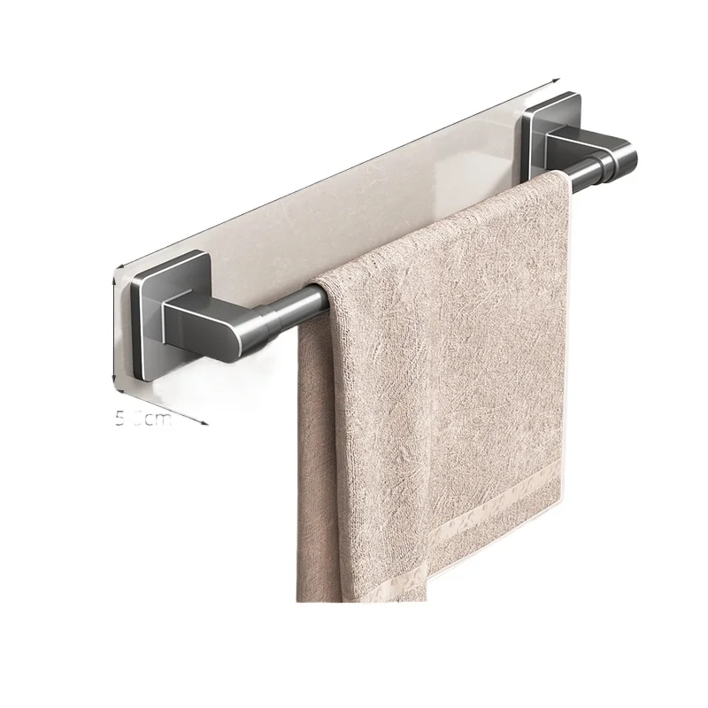 

Towel rack, bathroom punch-free bathroom towel rod storage rack, wall-mounted toilet bath towel storage hanger