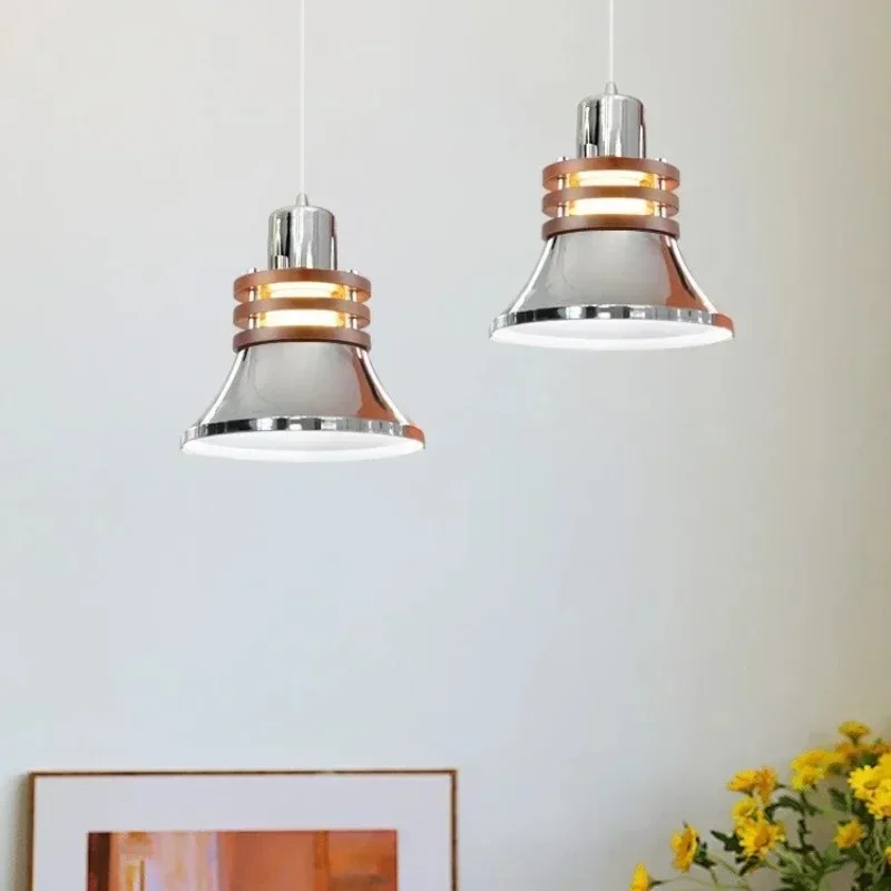 العتيقة غرفة نوم اللوح الأمامي الحديد مطلي قلادة ضوء الحديثة الحد الأدنى الرجعية فندق مطعم بار تركيبات الإضاءة الديكور #3