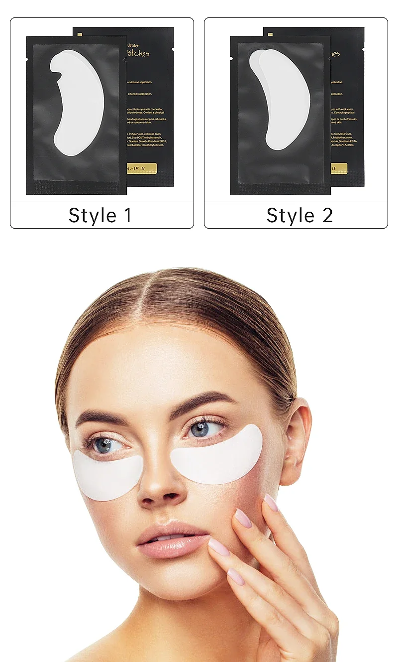 50/100/200 Paar Augenpads für Wimpernverlängerung, Unter-Augen-Pads, Make-up-Wimpern-Patches, Spitzenaufkleber, Pads für Wimpernverlängerungszubehör – Detail 4
