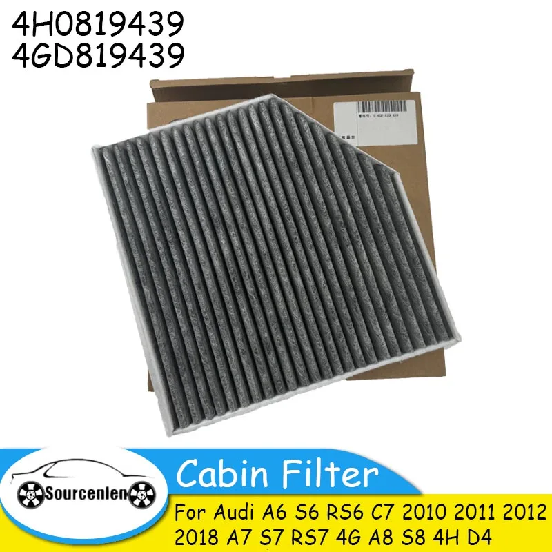 

4H0819439 4GD819439 4H081-9439 Cabin Filter for Audi A6 S6 RS6 C7 2010 2011 2012-2018 A7 S7 RS7 4G A8 S8 4H D4 Car Accessories